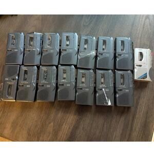 Lot of 15 Sanyo TRC-680MC MicroCassette Recorders PARTS ONLY Vintage